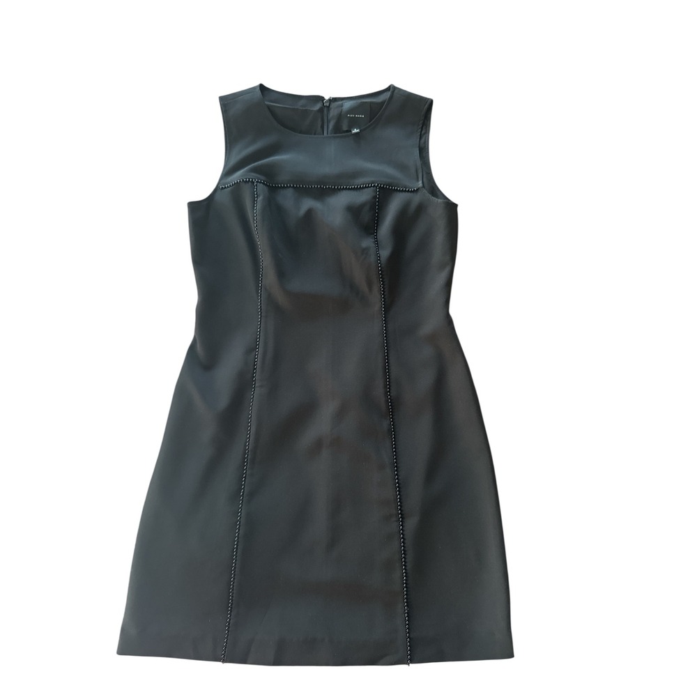 Alex Marie Black Sleeveless Dress‎ Fitted Sheath Career Cocktail Size 8
